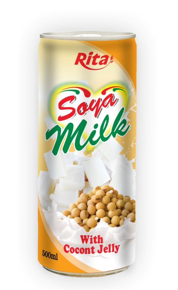 500ML حليب الصويا مع كوكو جيلي